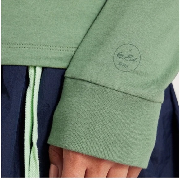 Allbirds Top 100% Organic Cotton Long Sleeve T-Shirt Green NEW Sz Small - Picture 3 of 9